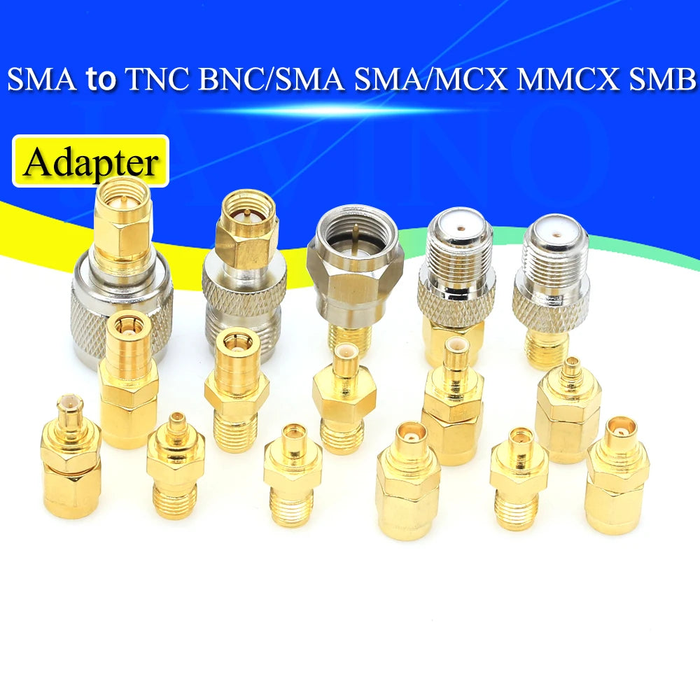 SMA Connector TO SMB BNC RPSMA MCX/MMCX Male Female Straight RF Adapter Converter SMA Connector TO SMB TNC Adapter TNC Plug
