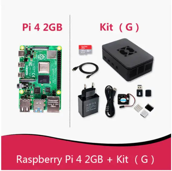 Official Original Raspberry Pi 4 Model B Dev Board Kit RAM 2G 4G 8G 4 Core CPU 1.5Ghz 3 Speeder Than Pi 3B+
