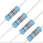 20pcs/lot 3W Metal Film Resistor 1% 0.1R-2.2M 2.2 10 100 150 220 270 330 470 1K 2.2K 4.7K 10K 15K 22K 47K 100K 220K 470K 1M ohm