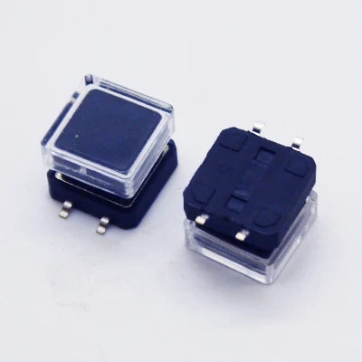 10Sets 12x12x10mm Tact Switch With Plastic Caps Momentary Tactile 4PIN SMT DIP Push Button Switch Micro Key Button