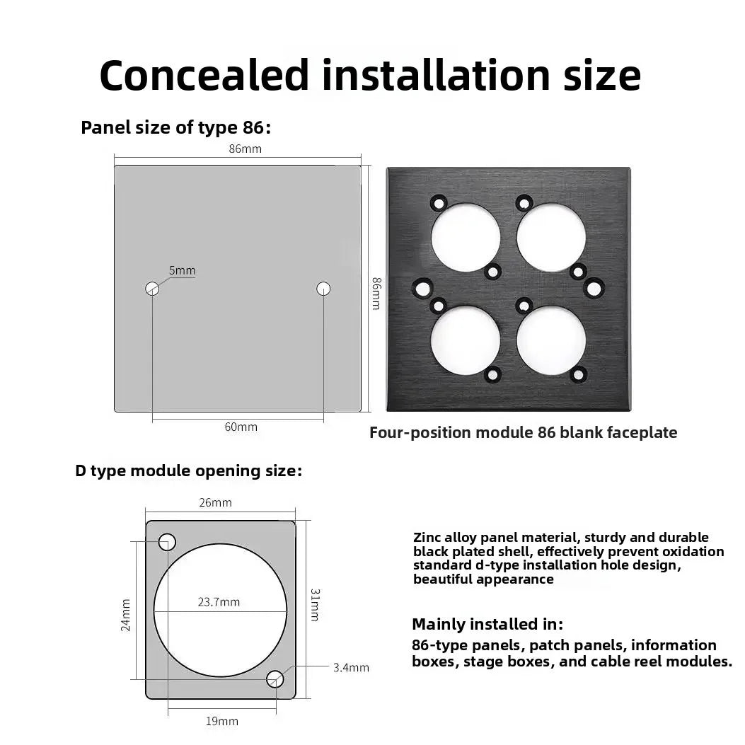 RJ45 Network Cable Panel Socket CAT7 CAT6 CAT5E RJ45 Solderless Network Module Connector Metal Shielded Network Cable Extender