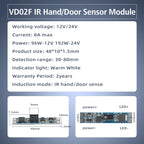 DC12V 24V New Lead-free Sensing Module 8A Pir Motion/ IR Hand Wave/Touch Sensor Module for LED Cabinet Light