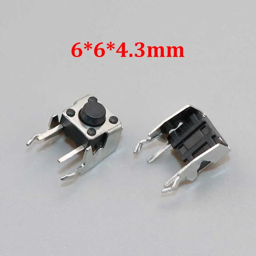20/50/100pcs 6x6 PCB Momentary Mini Micro Tactile Tact Push Button 4-Pin Self-reset Switch 6*6*4.3/5/6/7/8/9/10/11/12/13/14/15mm