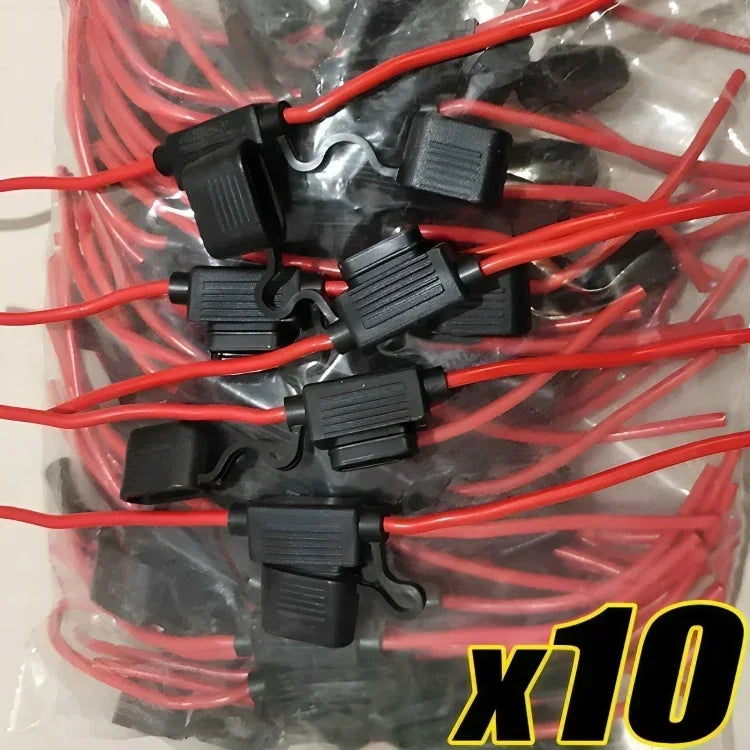 12V 30A Mini Blade Car Fuse Holder Waterproof Fuse Socket in Line Cutoff Switch Adapter Splash-proof Box Fuse Holder