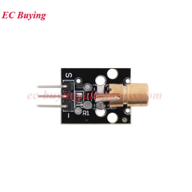 20Pcs/1pc KY-008 650nm Laser Sensor Module 6mm 5V 5mW Red Laser Dot Diode Copper Head for Arduino Transmitter TL Transducer