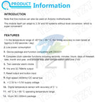 DS1302 DS1307 DS3231 AT24C32 IIC Module Precision Clock Module DS3231SN Memory Module Real Time Module 3.3V 5V For Raspberry Pi