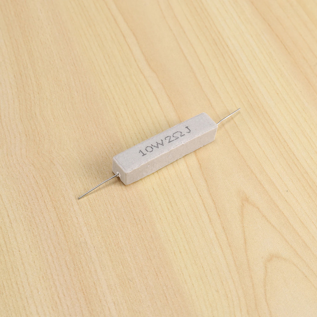 AT13 10 Pcs Wire Wound  Cement Resistor 2 Ohm 10W Watt