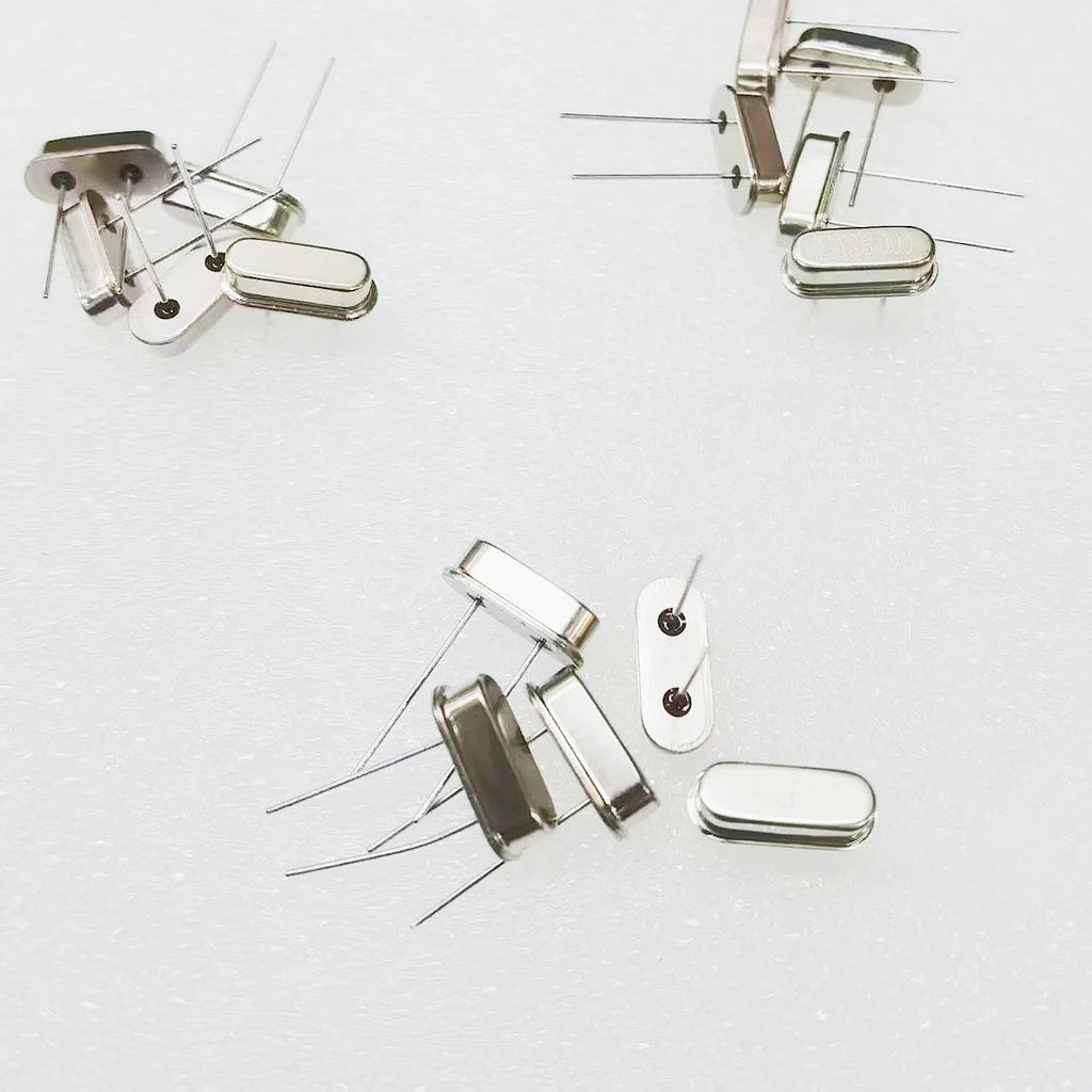 10Values HC-49S Quartz Resonator DIP Crystal Oscillator Kit 4MHz 6MHz 8MHz 12MHz 16MHz 24MHz 25MHz 48MHz 2Pin DIY Electronic Set
