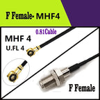 10/100Pcs F Female To UFL 1  MHF4 antenna cable rf 1.13 0.81 RG178 cable F female male cable to U.FL 1 tail fiber cable assembly