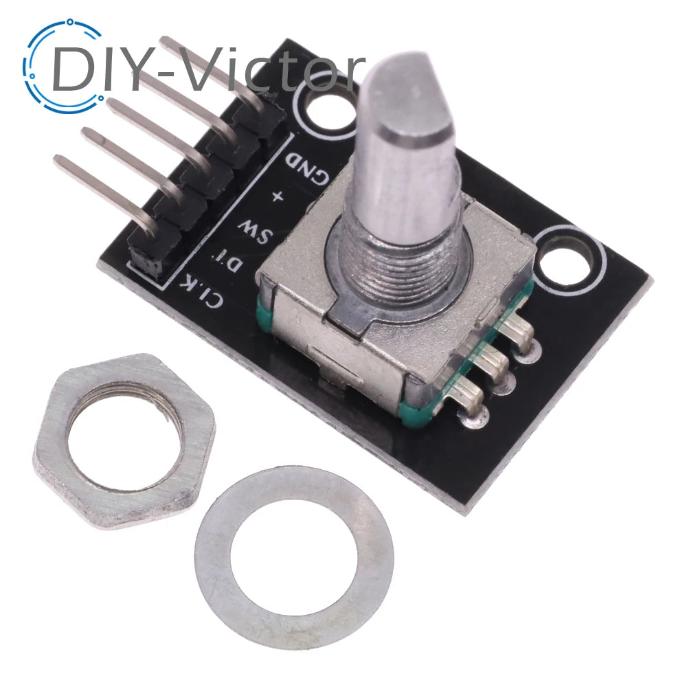 10pcs/lot 360 Degrees Rotary Encoder Module Brick Sensor Switch Development KY-040