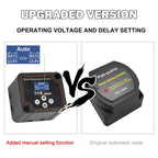 12V 140A Dual Battery Smart Isolator Display VSR Car Relay Voltage Setting Voltage Sensitive for Lithium & Lead-Acid Battery