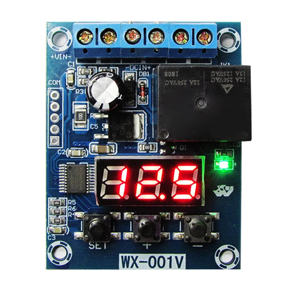 DC12V Voltage Detection Module Relay Switch Charging Discharge Monitoring Protection Power Supply Accessories