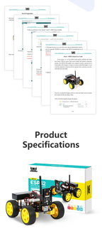 ESP32 Smart Robot Car Kit  Remote Control Car for Arduino Programming Project STEM Education Science Coding Kit
