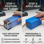 Battery Wraps 10/20cm PVC Heat Shrink Tube Roll Shrinkable Film Sleeve Lithium Battery Pack Case Insulation Li-ion Wrap Cover