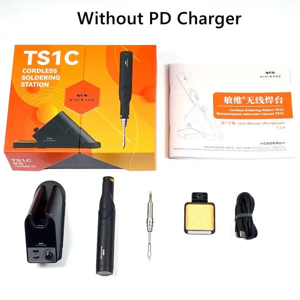 Original TS101 Electric Soldering Iron Adjustable Temperature USB Portable Digital Welding Station 65W Mini TS100 Upgraded