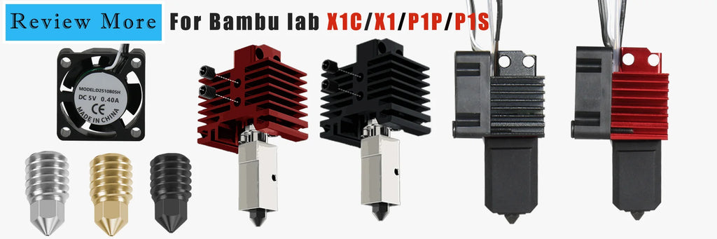 Thermistor For Bambu Lab P1P X1C P1S X1 X1E Hot end Print Head Thermistor Ceramics Heater 3D Printing Parts for bambulab Hotend