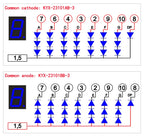 10PCS 2.3-inch digital tube 48mmX70mm digital display screen "8" high 56.8mm 7-segment digital tube 23101 series