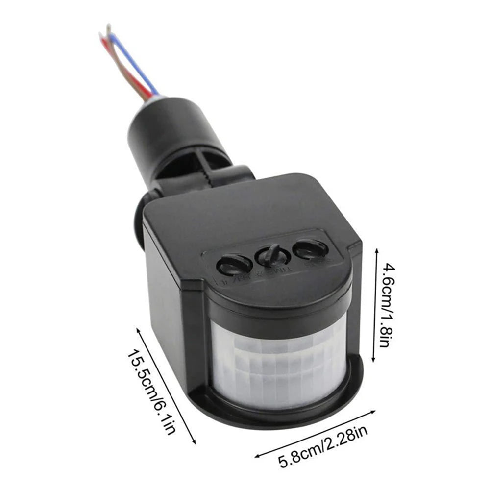 12V Motion Sensor 220V/110V PIR Movement Detector Automatic Infrared Wall Mount Timer Outdoor 24V LED Motion Sensor Light Switch