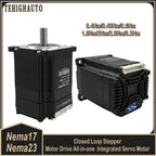 Closed Loop Integrated Stepper Motor Nema17 42mm/Nema23 57mm DC24V 2 Phase Stepper Motor Drive All-In-One Easy Servo Motor