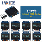 1-10pcs 0.96 inch IIC Serial White/Blue/Yellow Blue OLED Display Module 128X64 I2C SSD1306 12864 LCD Screen Board for Arduino