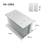 TSR  SSR-10DA SSR-40DA SSR 25A 60A 80A 100A Three Phase SSR Solid State Relay DC Control AC 480V 5-32V Input Aluminum Heatsink