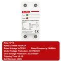 EARU 40A 63A AC 230V 400V Din Rail Automatic Recovery Reconnect Over Voltage Under Voltage Protective Device Protection Relay