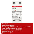 EARU 40A 63A AC 230V 400V Din Rail Automatic Recovery Reconnect Over Voltage Under Voltage Protective Device Protection Relay