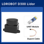 WitMotion dTOF laser lidar sensor module outdoor Light resistance 60Klx 5000Hz 12m 360° Scanning support ROS1 ROS2 Arduino
