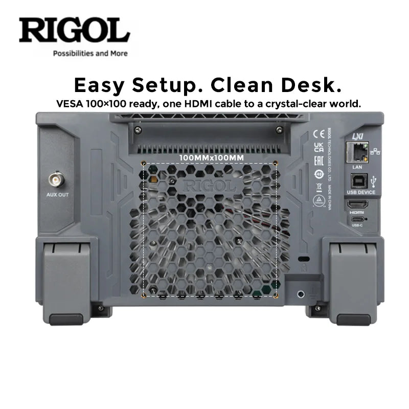 RIGOL DHO802/DHO804/DHO812/DHO814 Oscilloscopes | 70/100MHz, 2/4CH, 25Mpts Deep Memory, HDMI Output,  CAN/I2C/SPI/UART Decode