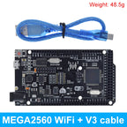 TZT Mega2560 ATMEGA16U2 / Pro Mini MEGA 2560 Mega+WiFi R3 ATmega2560 CH340G For Arduino Mega R3 Development Board ESP8266