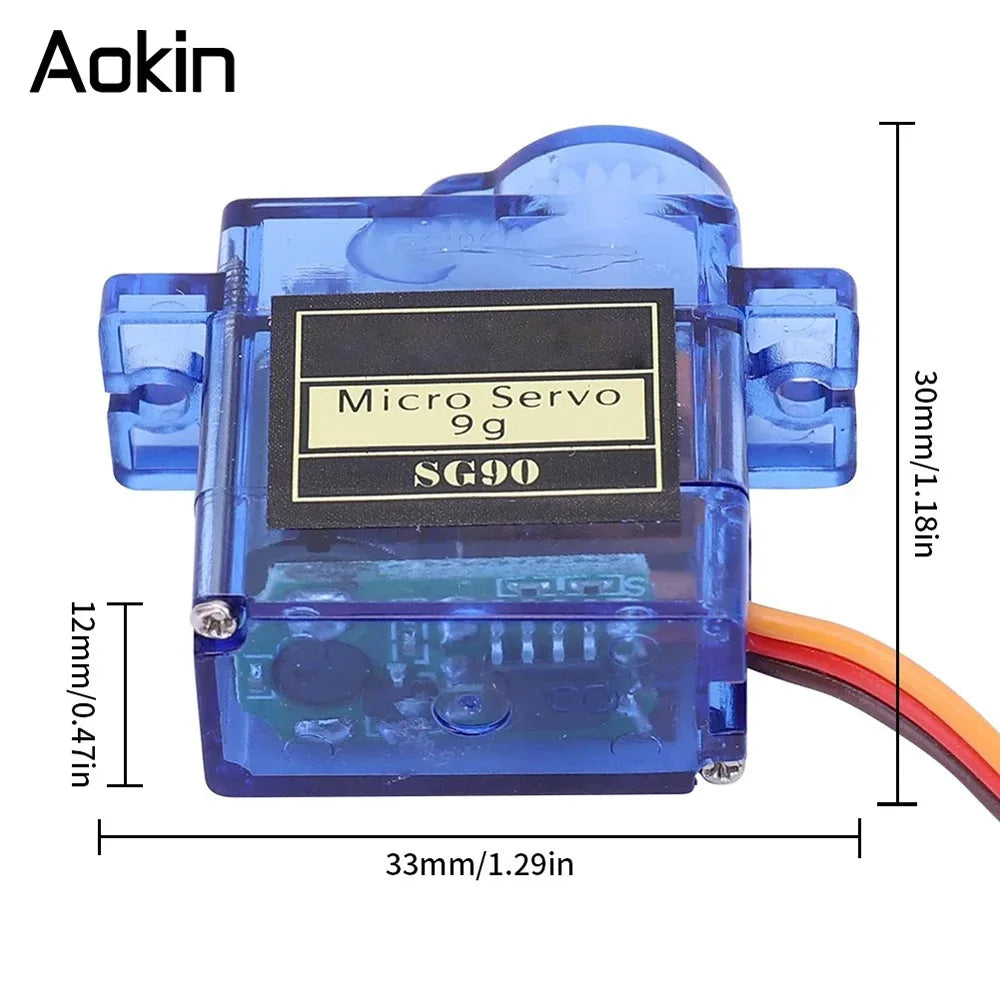 1/5/10 PCS SG90 9G Micro Servo Motor Control for RC Robot Arm Servomotor Toy Airplane Helicopter Aircraft Models 180°