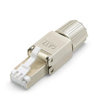 Tool Free Metal RJ45 Connector Toolless Reusable 23AWG to 26AWG Cable Internet Plug Easy Installation Tool-Free Termination Plug