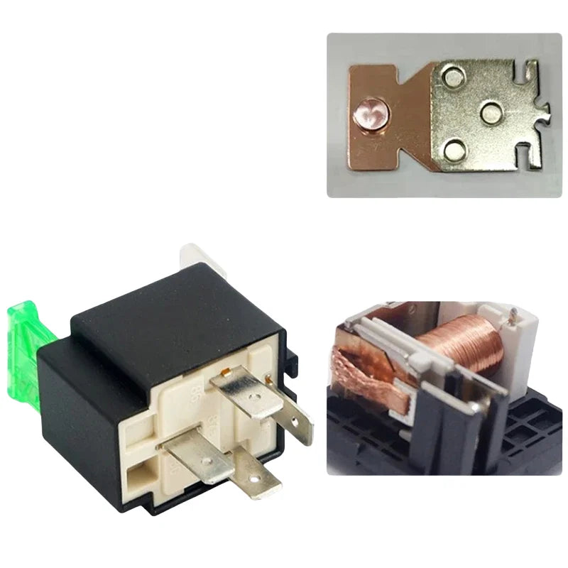 12V DC 4P 5P Car Automotive Fused Relay 30A Normally Open Relais Fuse with socket wire