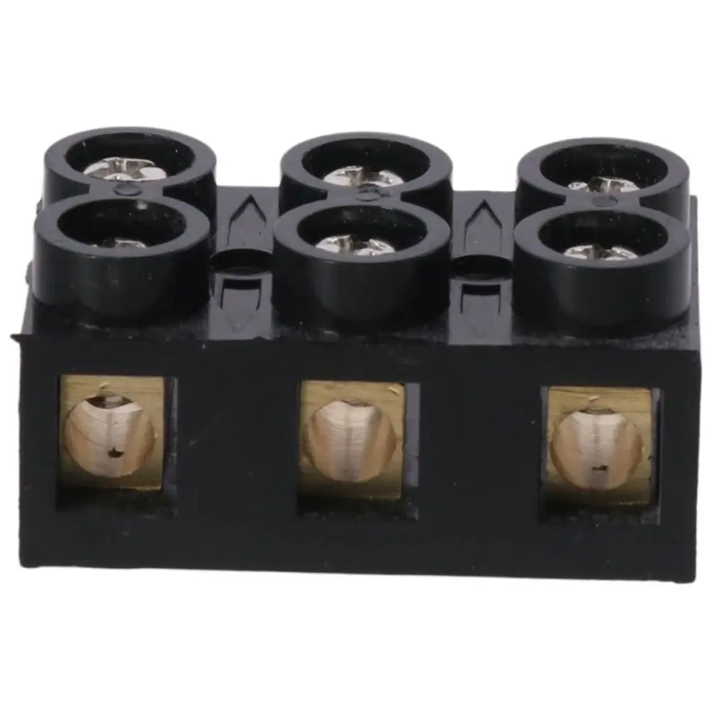 Terminal Block 500V 60A Dual Row 3 Positions Screw Electric Barrier Strip