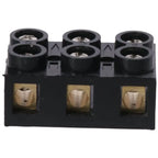 Terminal Block 500V 60A Dual Row 3 Positions Screw Electric Barrier Strip
