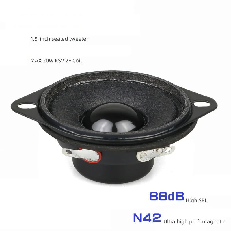 SOTAMIA 2pcs 41mm 1.5 Inch Closed Tweeter 8 Ohm 20W Pointed Ear High Power High Volume Broadcast Voice Bluetooth Sound Boxes