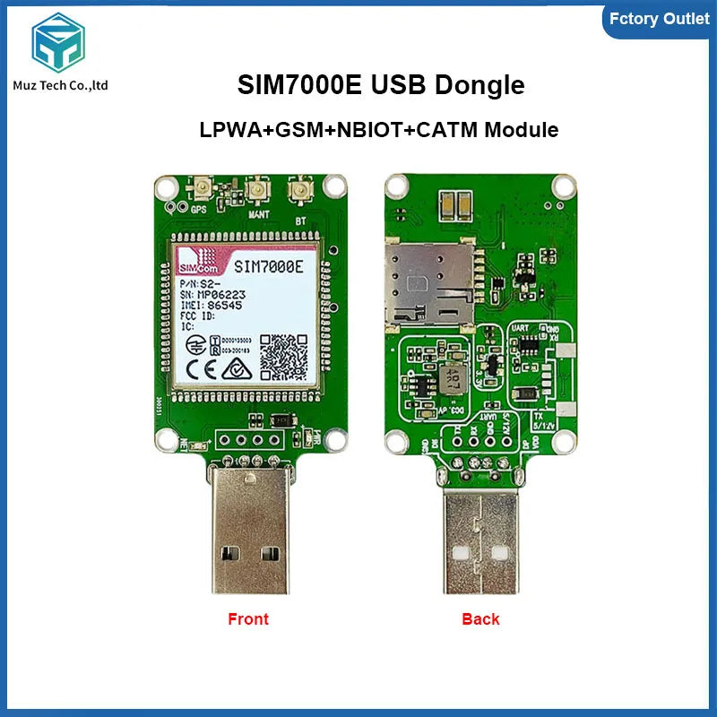 SIM7000E USB Dongle SIMCOM Cat-M/NB-IoT/GSM Module LPWA+NBIOT+CATM Development Board breakout kit  Europe/Middle East/Africa