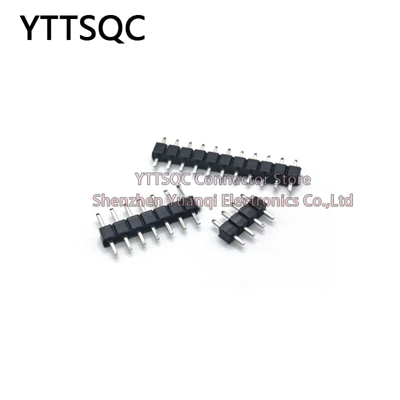 50PCS 2.54mm Pitch Pin Header Single Row Male Low Profile L7.5 Breakaway PCB Board Connector Straight Pinheader Plug 1*2P-40Pin