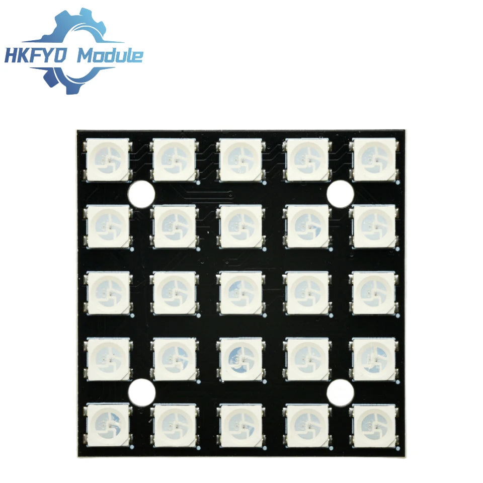 25x WS2812B 5050 RGB LED Matrix Module 5x5 Full-Color Addressable Smart Light Panel for Arduino DIY Lighting
