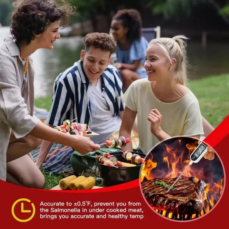 Meat Probe Thermometer Kitchen Food Digital Thermometer Cooking Electronic Temperature Heat Gauge Milk Barbecue Meat Thermometer