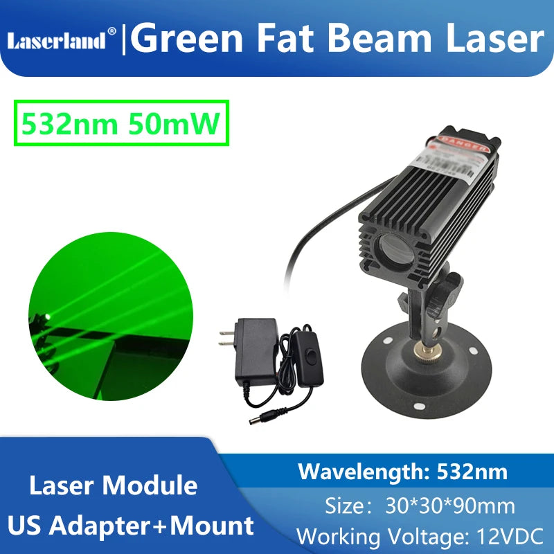 650nm 520nm Red Green Dot Fat Beam Laser Diode Module for Stage Escape Room Wine Base Bar KTV Use