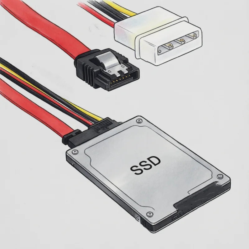 SATA Female Combo 7+15 Pin Data Cable And Power To SATA 7Pin+4 Pin Molex Serial ATA Lead Cable Power Adapter 30cm 50cm