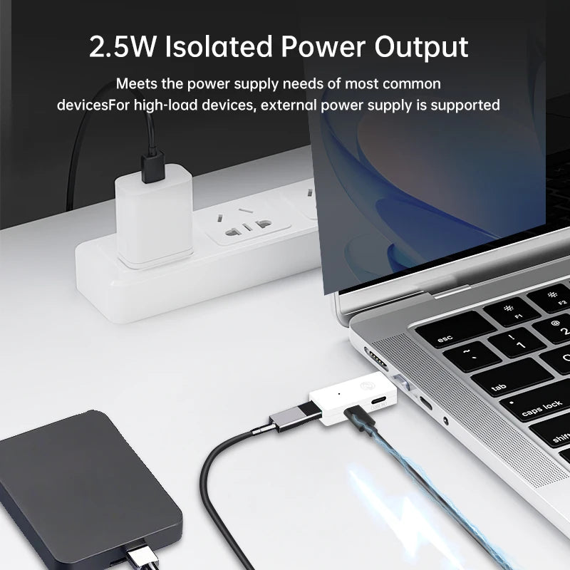 ALIENTEK USB 2.0 High-Speed Isolator HUB23 Industrial-Grade 480Mbps Opto-Coupler Photoelectric Protection Module