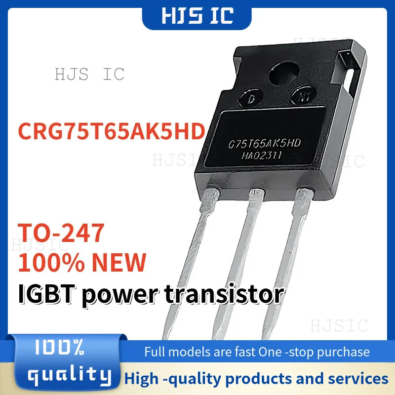 5PCS NEW G75T65AK5HD G15T120BK3SD G50T60AK3HD G60T60AK3SD G30T60AK3HD G25T135BKR3S TO-247 IGBT power transistor