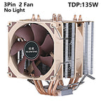 XUANFENG Air-cooled CPU Cooler 90mm Fan Twin Towers 4/6 Heat Pipe 4pin/PWM Compatible LGA2011 115x 1200 1700 X79 X99 AMD AM3 AM4