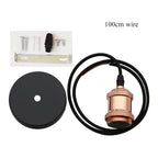 Vintage Edison Pendant CFL LED Filament E27 E26 Edison Screw Light Socket Light Industrial Retro Bulb Lamp Base Aluminum Holder