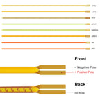 Free Cut Flexible COB LED Filament DC3V Edison Bulb Lamp Parts Diode Lighting 25mm-300mm Pink Red Ice-Blue 2700K +- On One Side