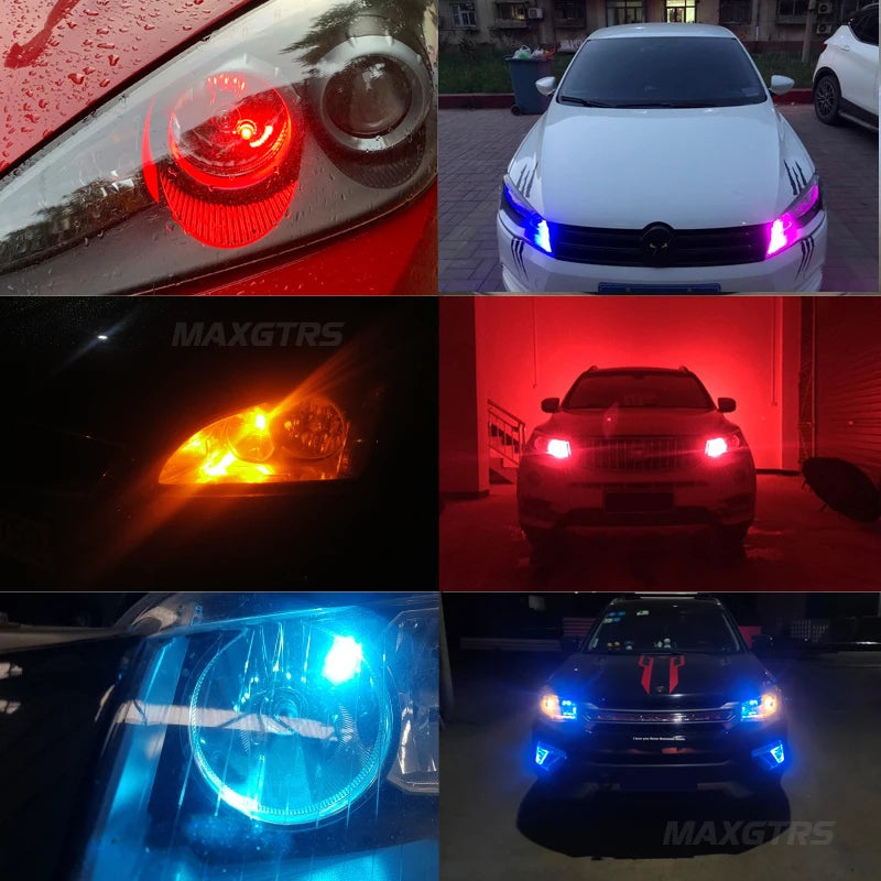 2x W5W T10 LED CANBUS No Error 5W5 12V 5W 750Lm Super Bright Car Interior Side Light 194 3030 SMD Auto Bulb White Amber Red