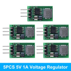 TZT DC 5.5-32V to 5V/1A Voltage Regulator Module Replace LM7805 5V Positive Voltage Regulators To 5V 1A Step-Down Module