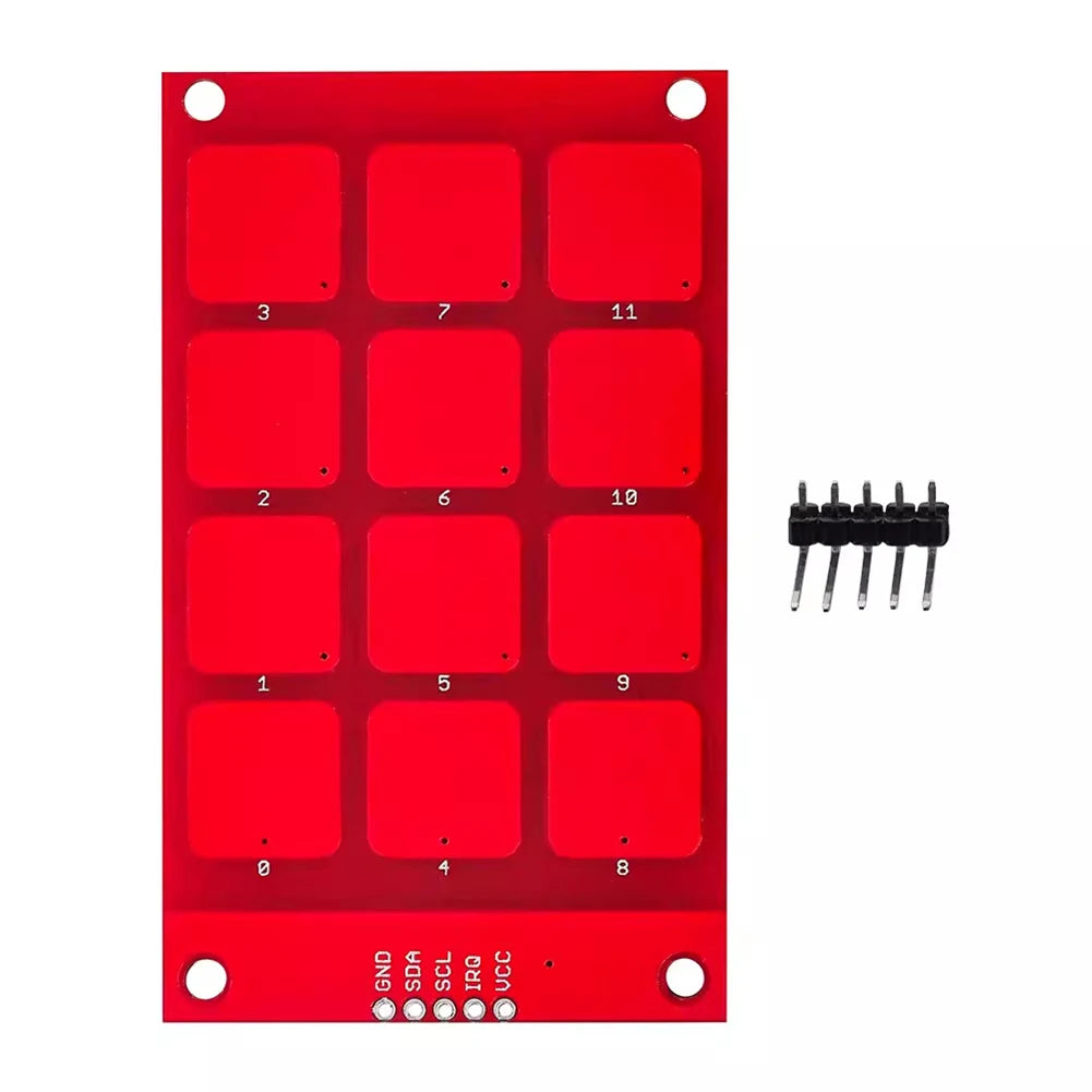 MPR121 Capacitive Touch Sensor Module I2C Interface Capacitive Touch Keypad 12 Buttons Sensor Keys Keyboard Keys for Arduino
